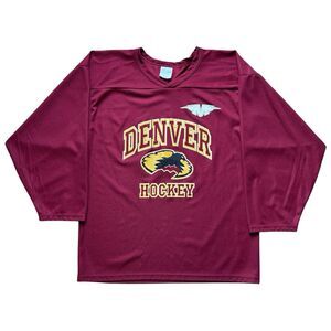 Vintage University Of Denver DU Pioneers Hockey Jersey Dangle Pro Size S/M